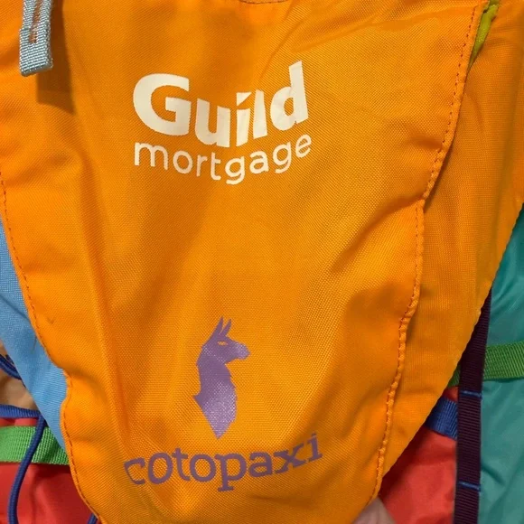 Cotopaxi Tarak 20L Backpack (Del Día) with a "Guild Mortgage" logo. - Picture 7 of 11